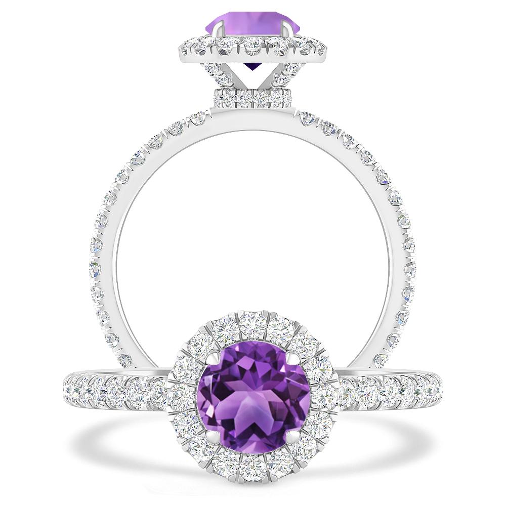 White Gold - Amethyst