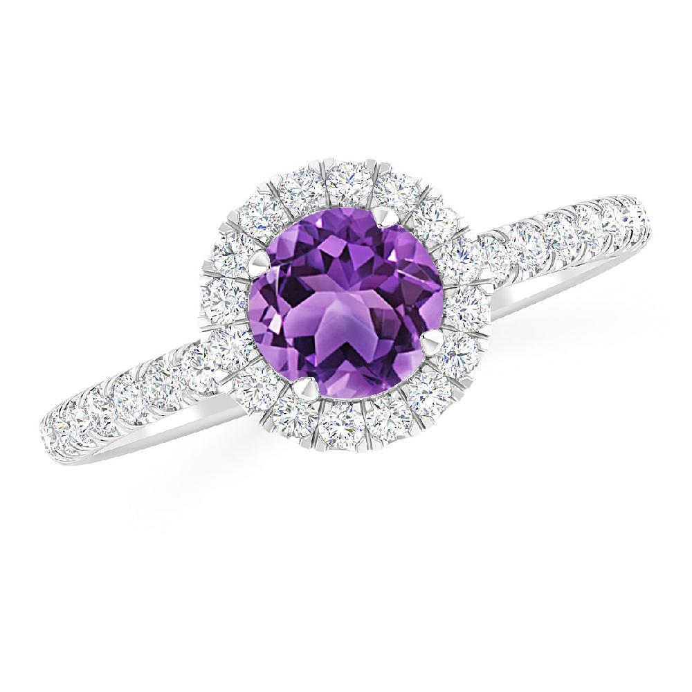 White Gold - Amethyst