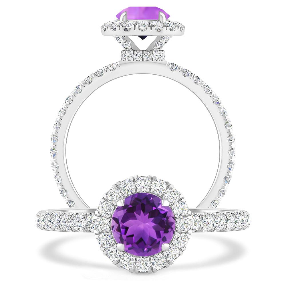 White Gold - Amethyst