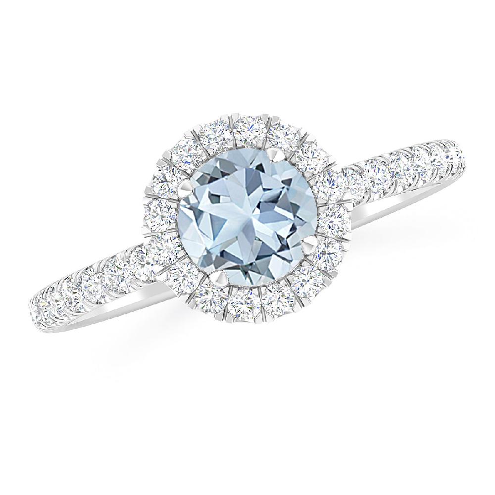 White Gold - Aquamarine