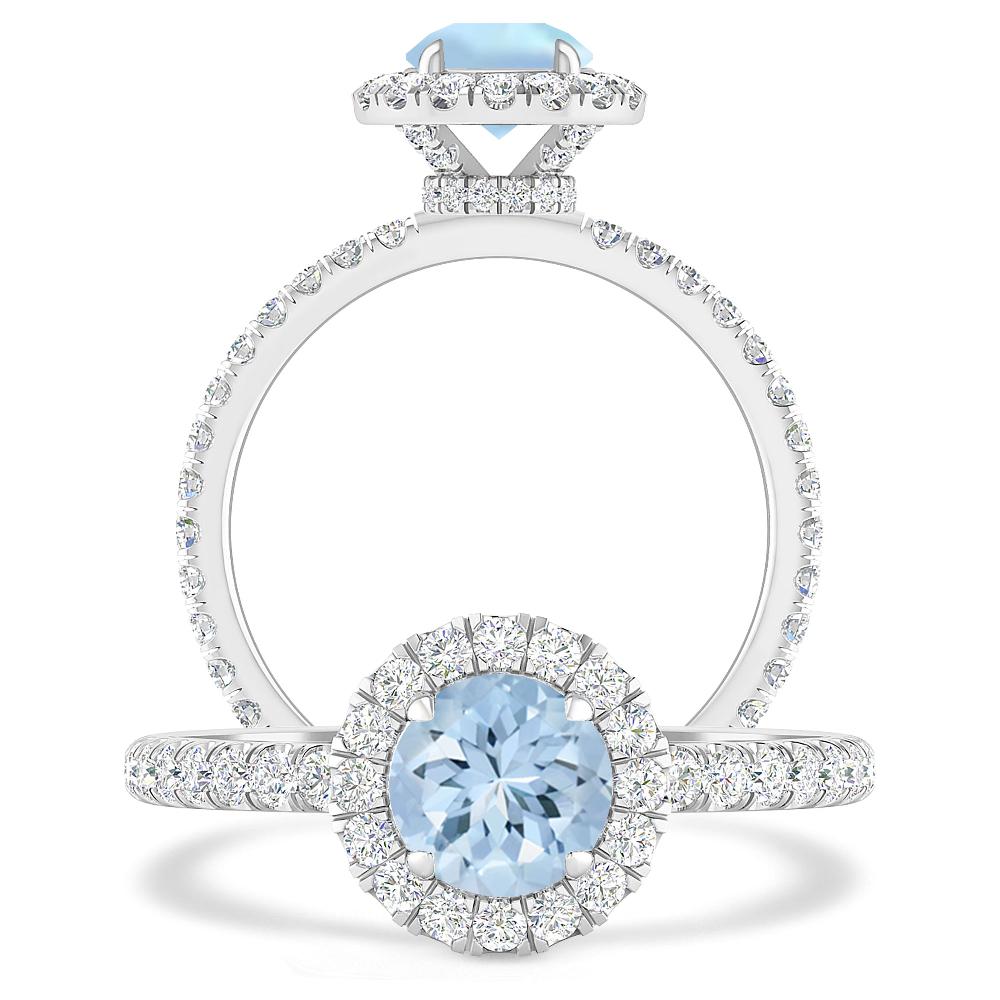 White Gold - Aquamarine