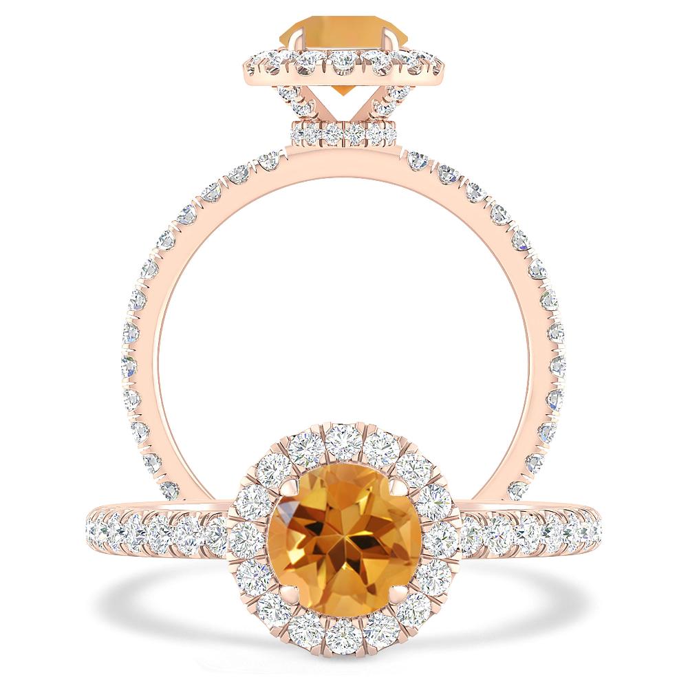 Rose Gold - Citrine