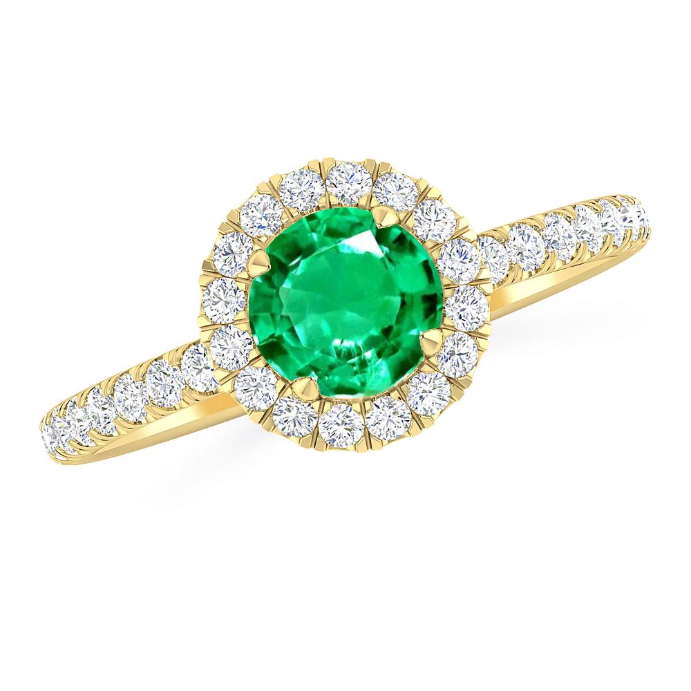 Yellow Gold - Emerald