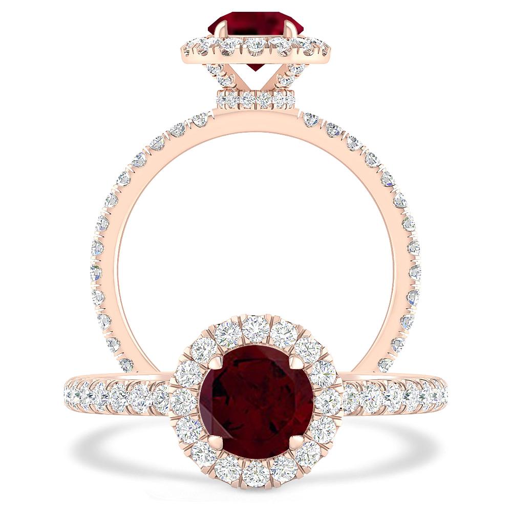 Rose Gold - Garnet