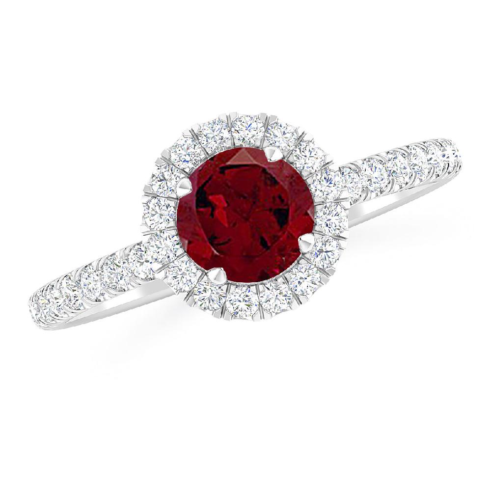 White Gold - Garnet