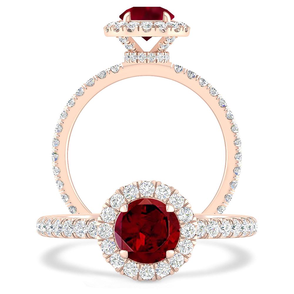 Rose Gold - Garnet