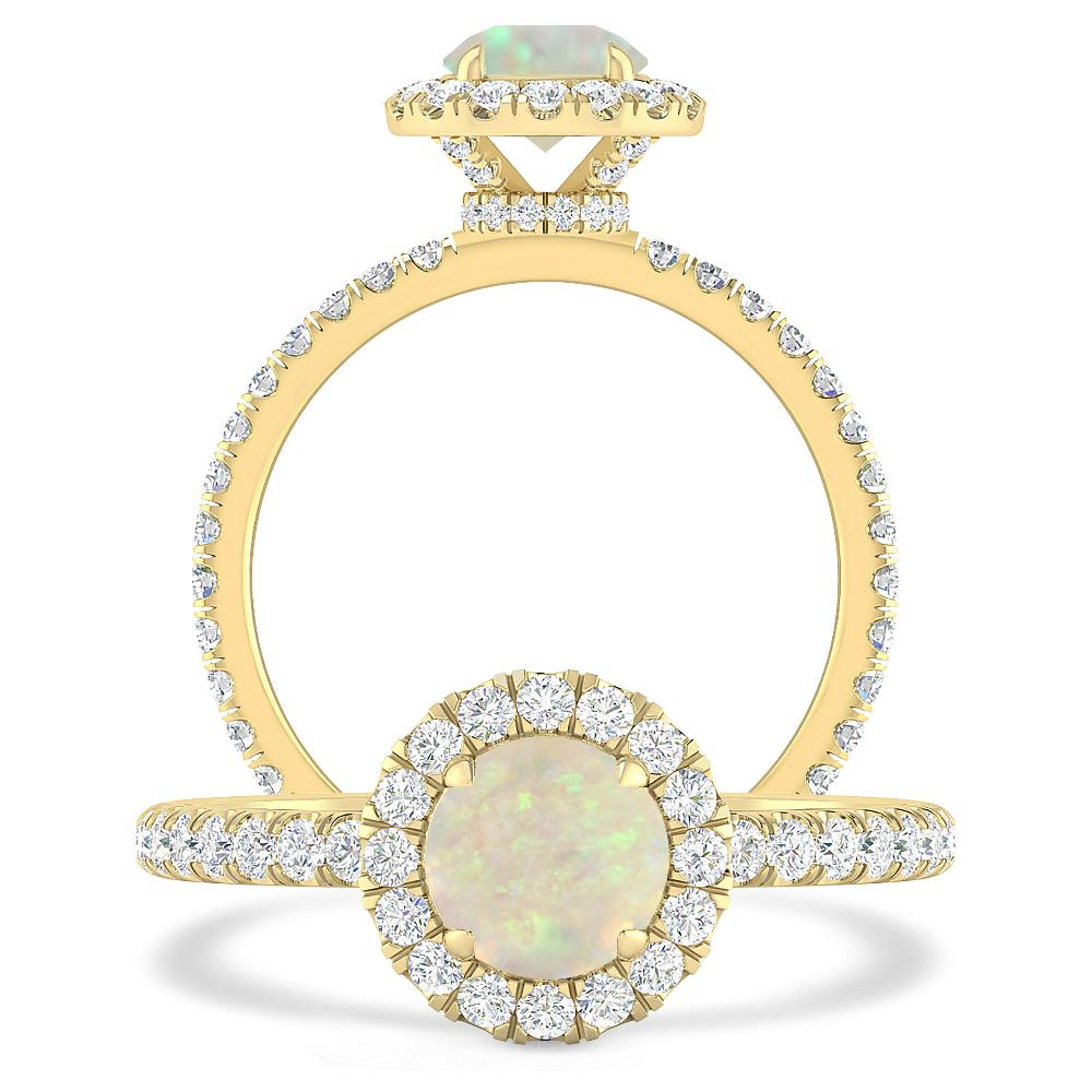 Yellow Gold - Opal