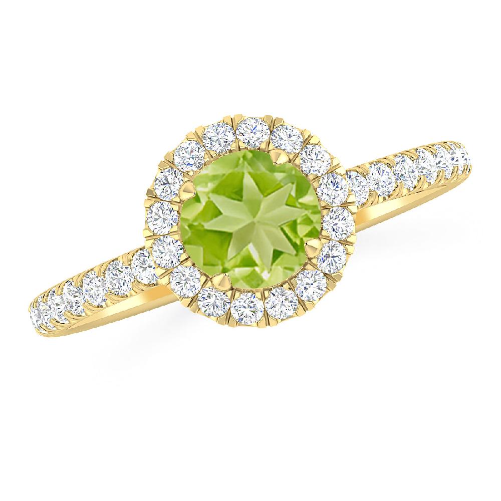 Yellow Gold - Peridot