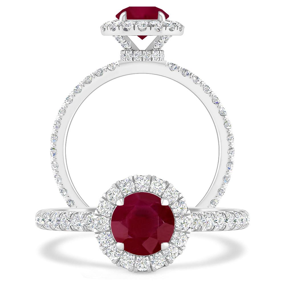 White Gold - Ruby