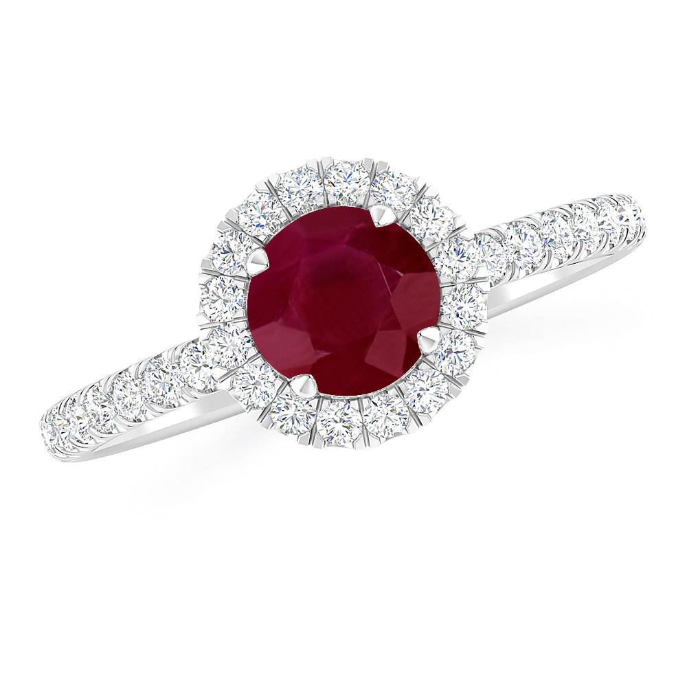 White Gold - Ruby