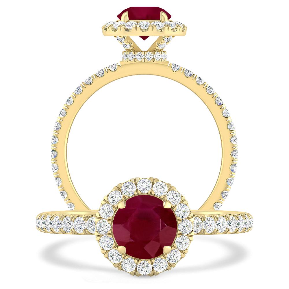 Yellow Gold - Ruby