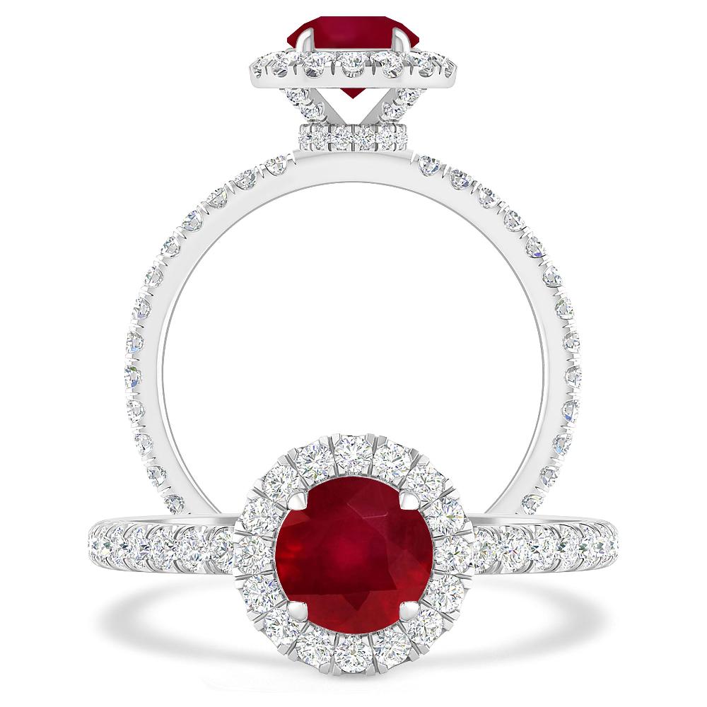 White Gold - Ruby