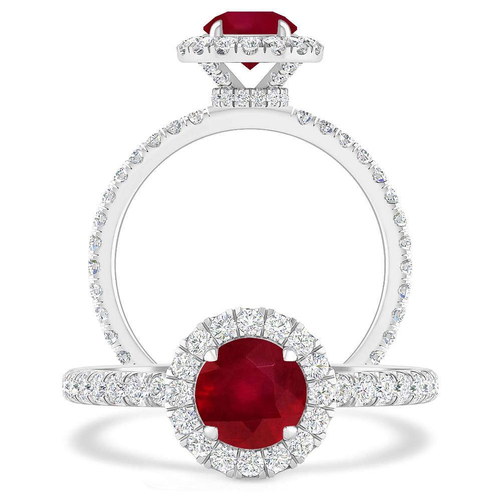 White Gold - Ruby