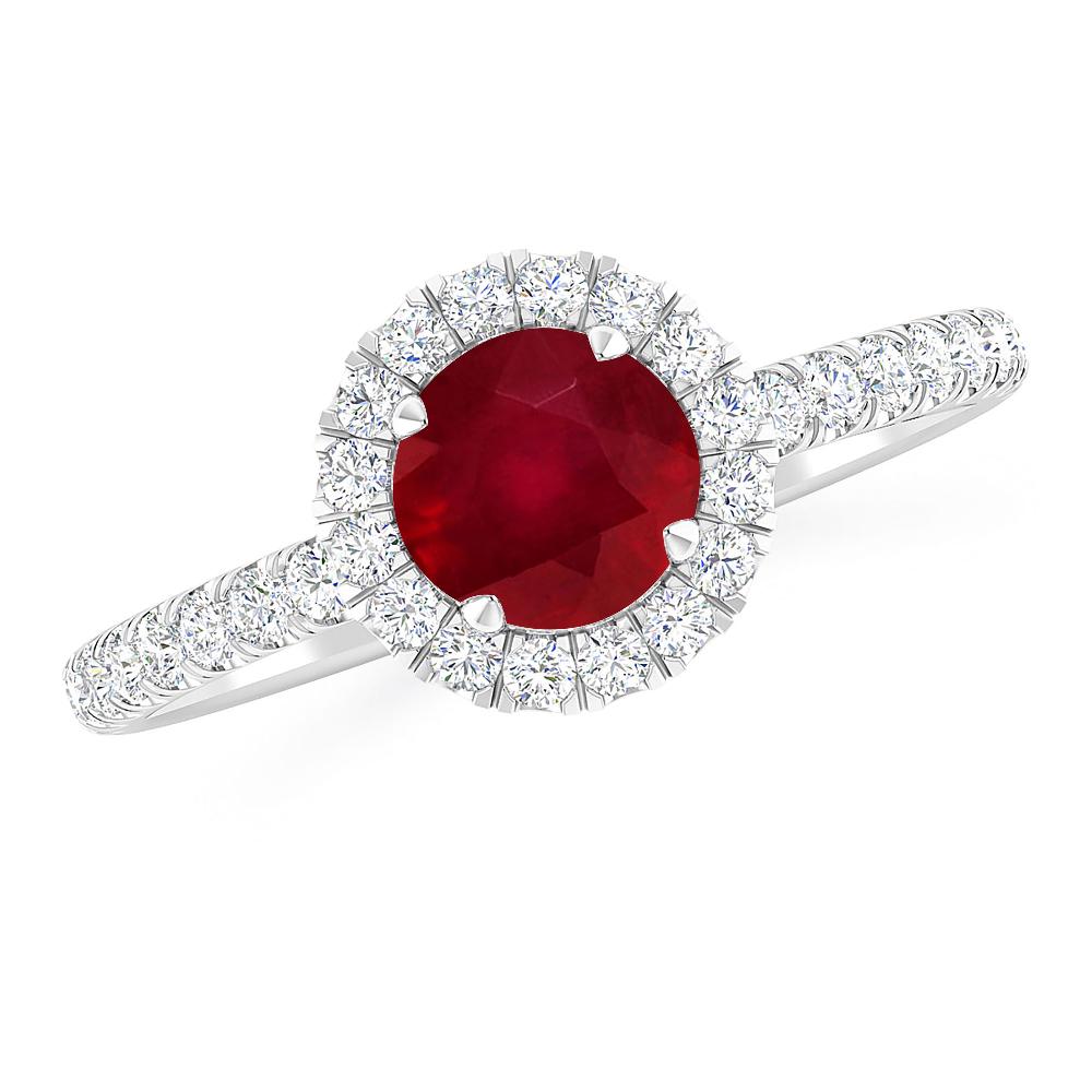 White Gold - Ruby