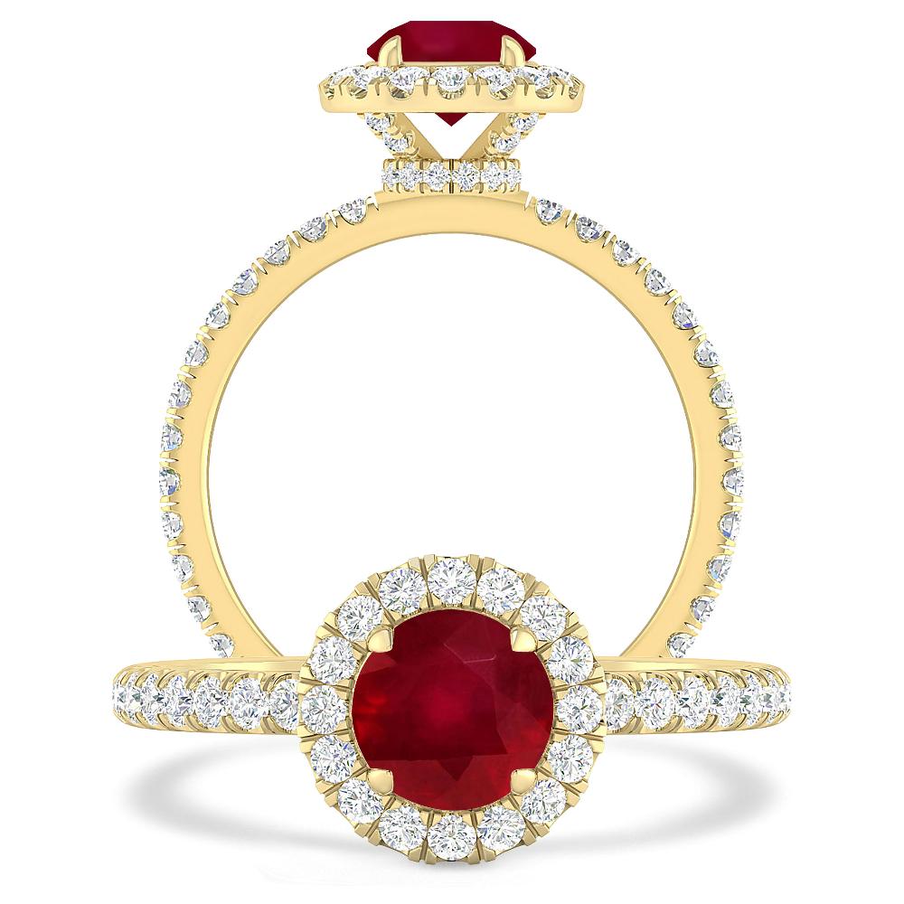 Yellow Gold - Ruby