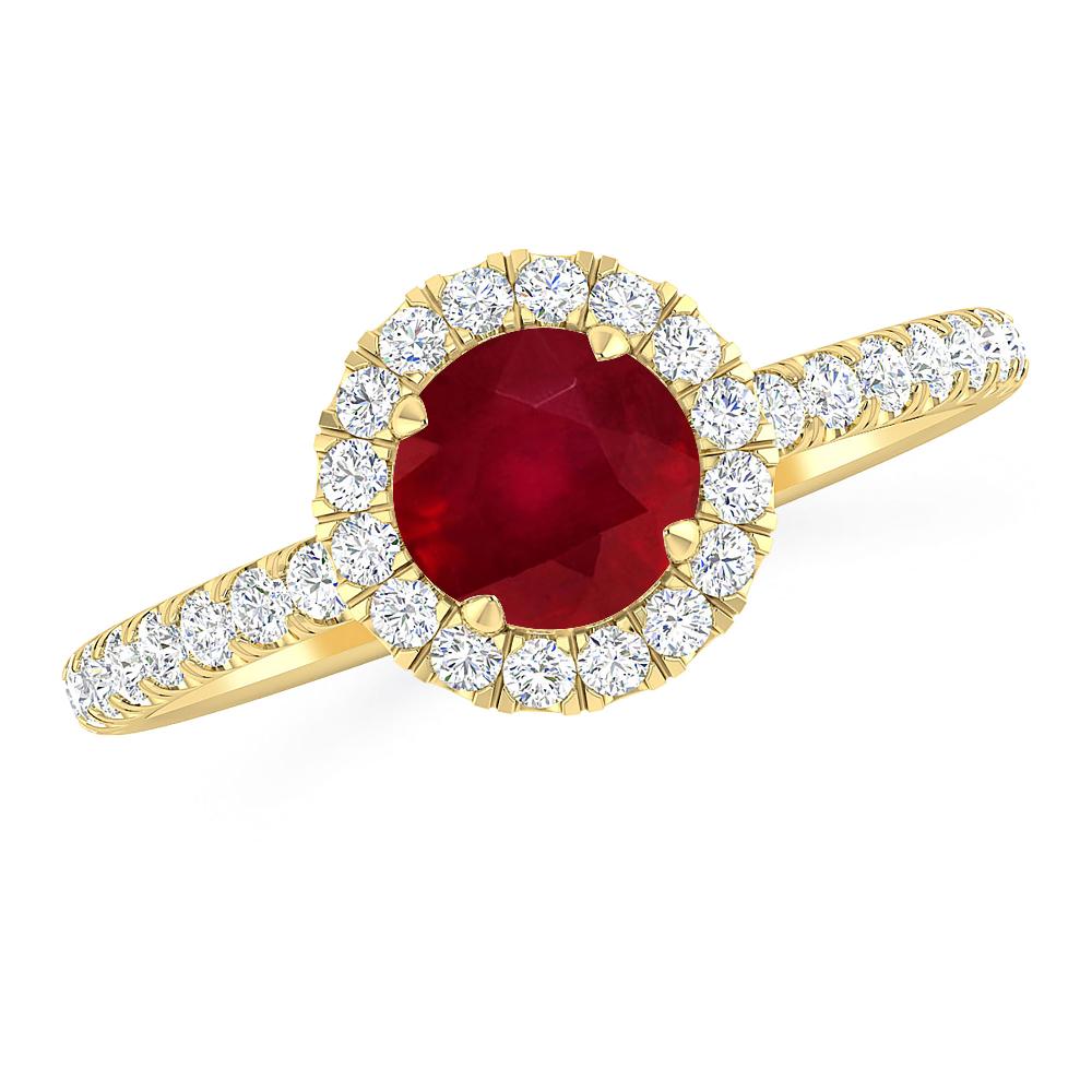 Yellow Gold - Ruby