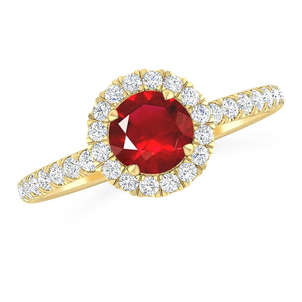 Yellow Gold - Ruby