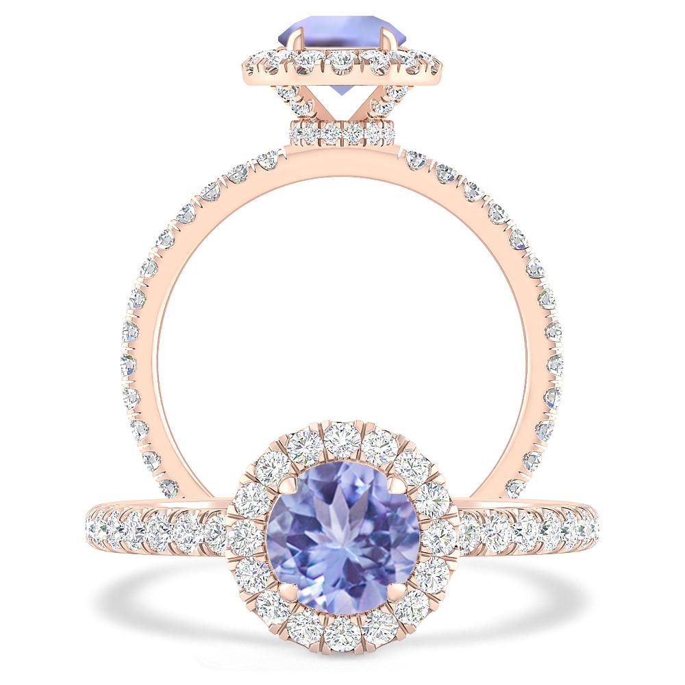 Rose Gold - Tanzanite