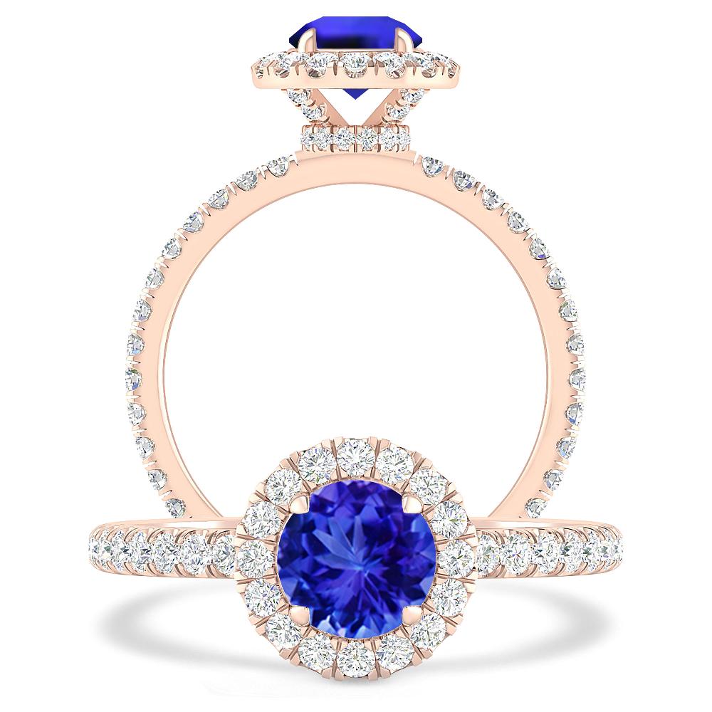 Rose Gold - Tanzanite