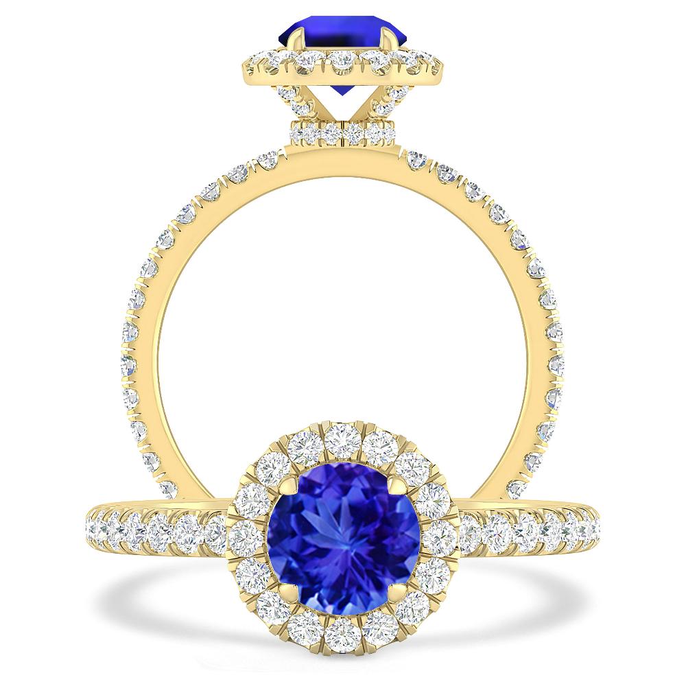 Yellow Gold - Tanzanite