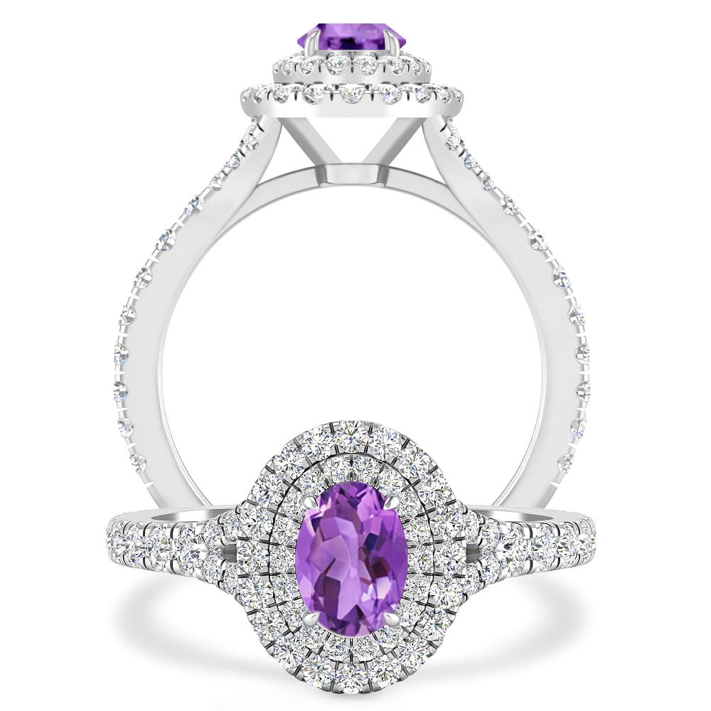 White Gold - Amethyst