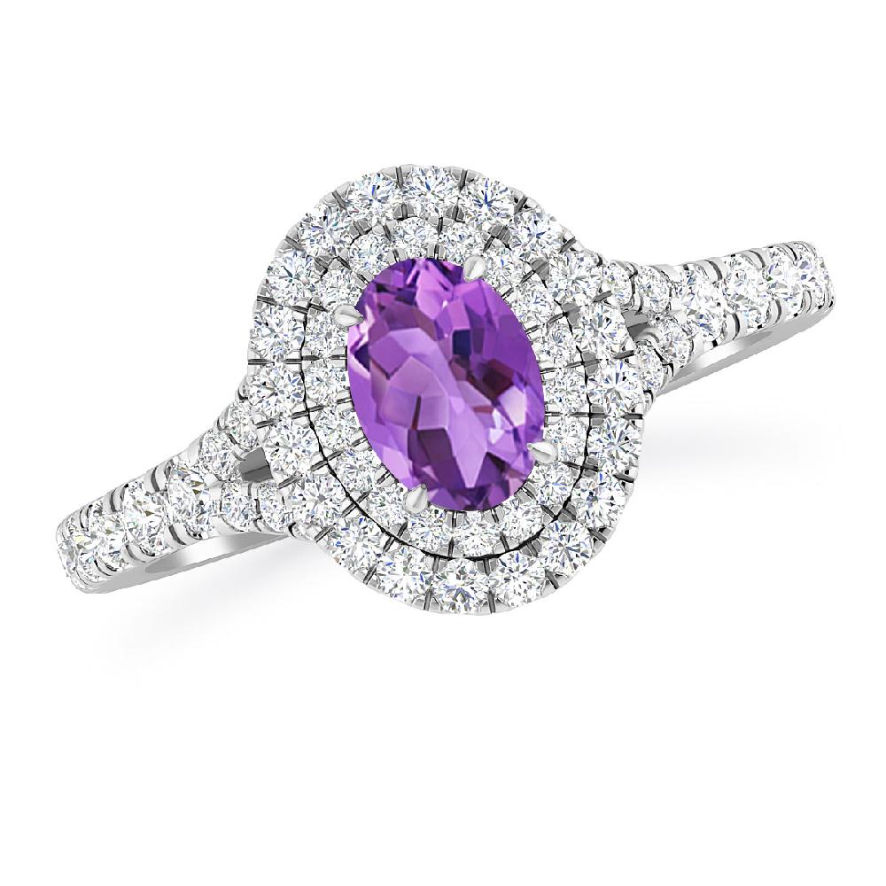 White Gold - Amethyst