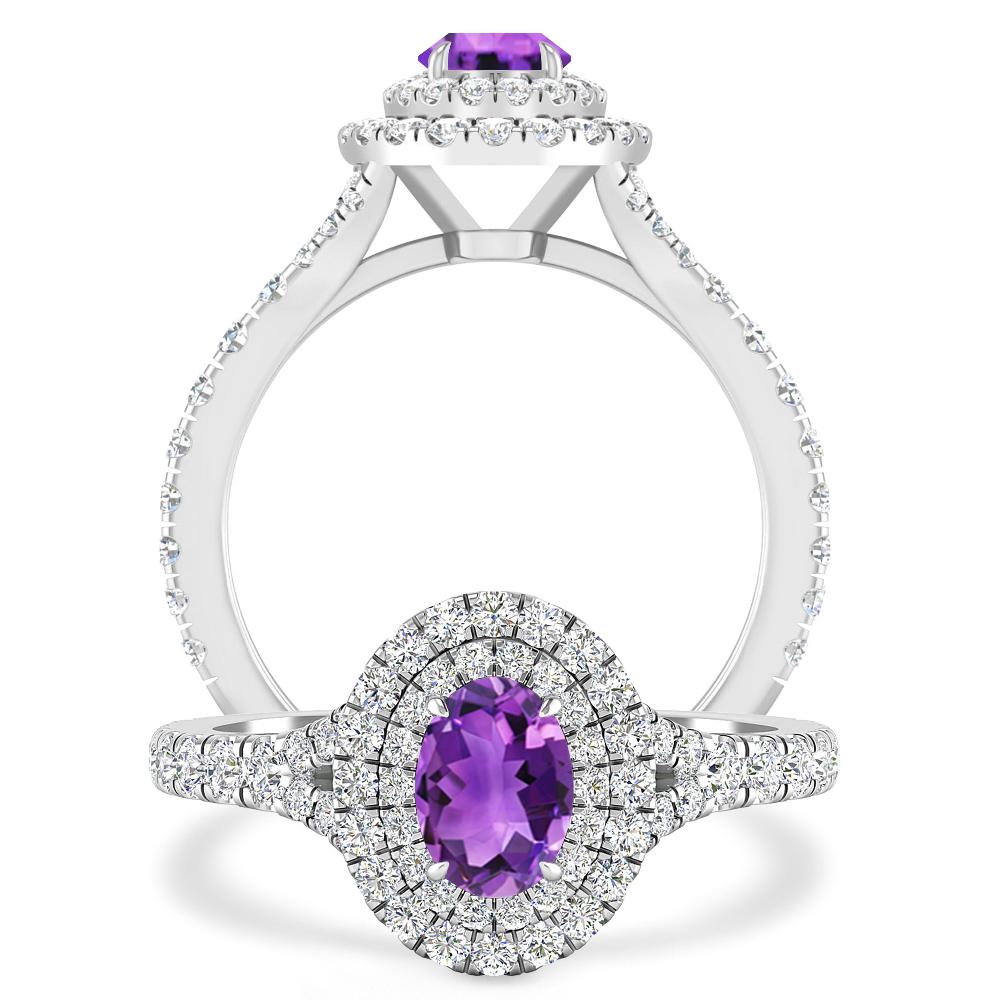 White Gold - Amethyst