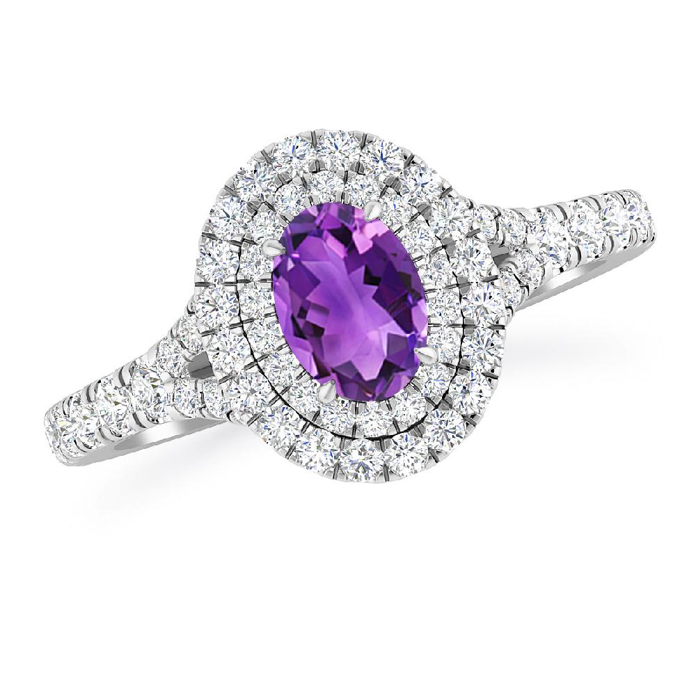 White Gold - Amethyst