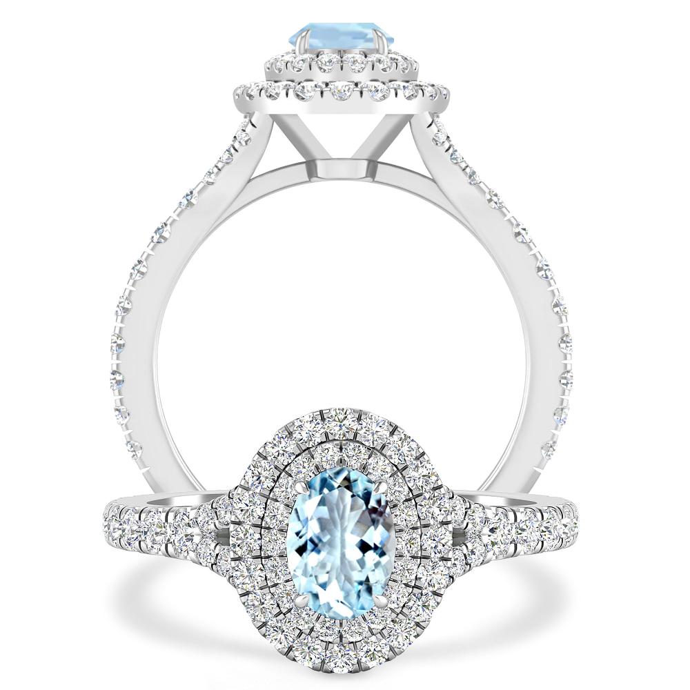 White Gold - Aquamarine