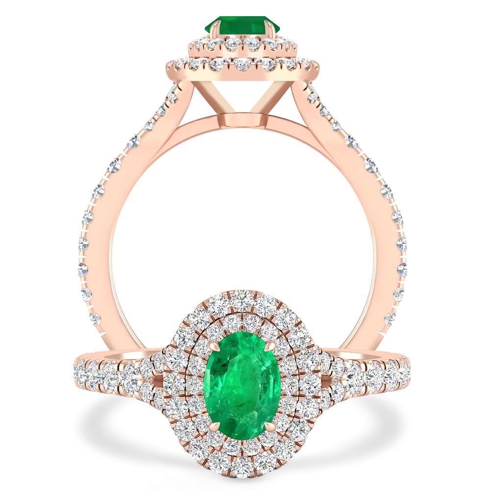 Rose Gold - Emerald