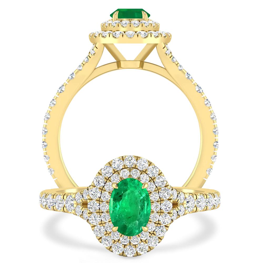 Yellow Gold - Emerald