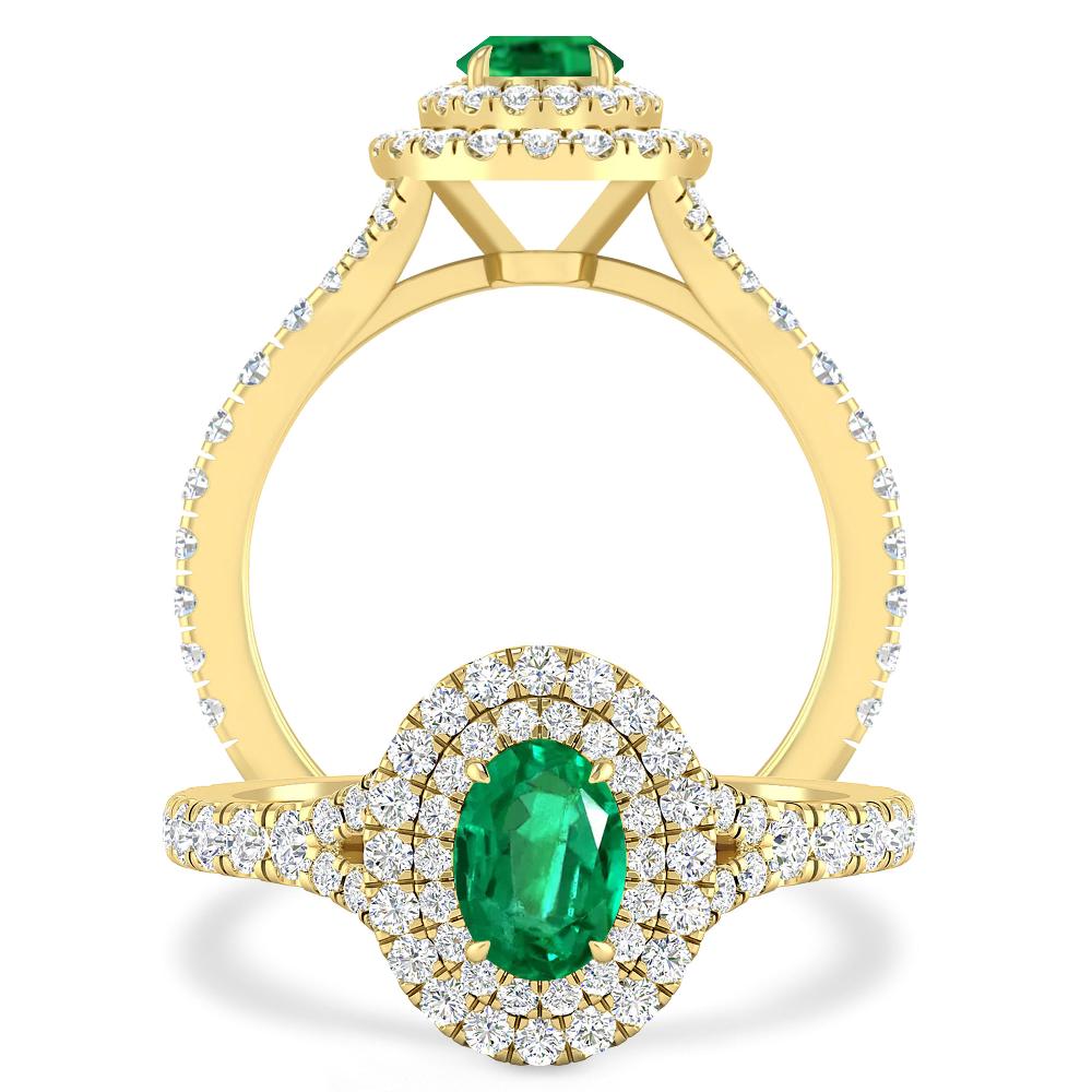 Yellow Gold - Emerald