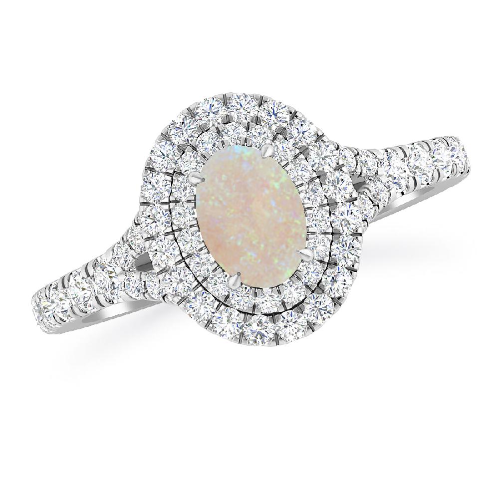 White Gold - Opal