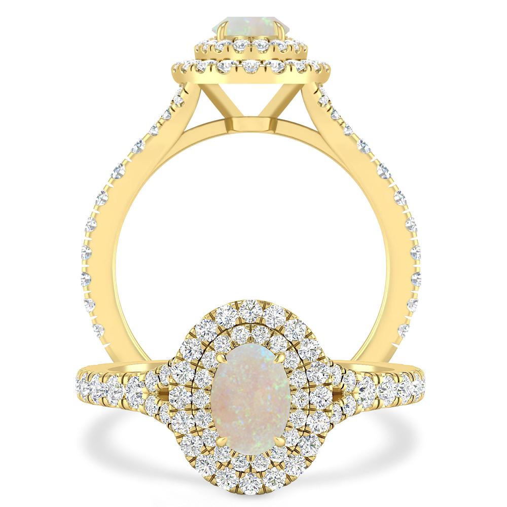 Yellow Gold - Opal