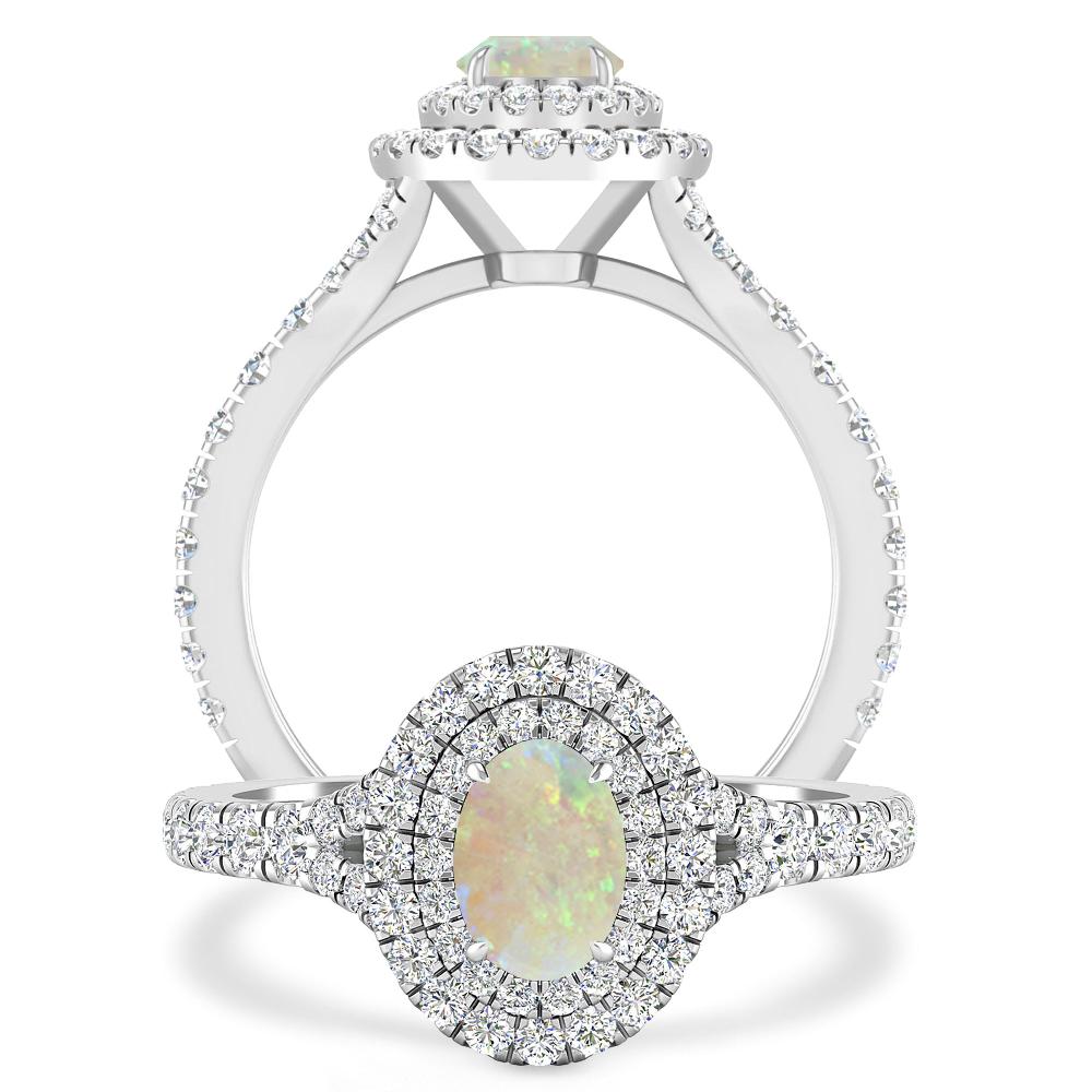 White Gold - Opal