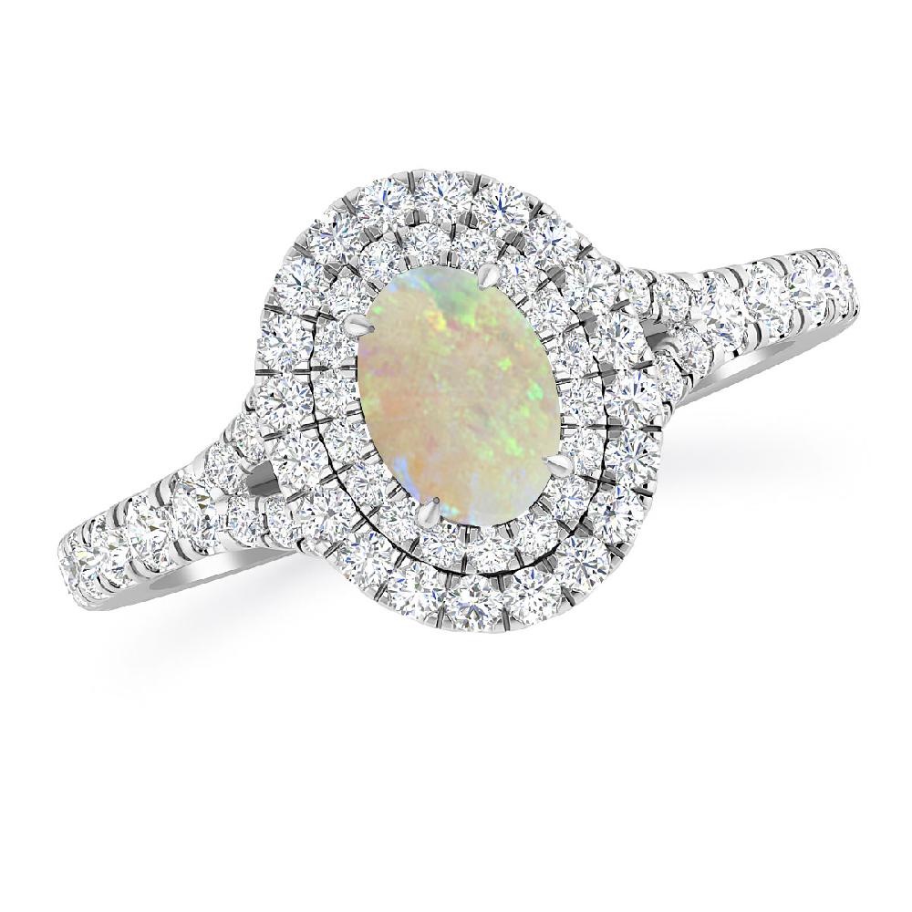 White Gold - Opal