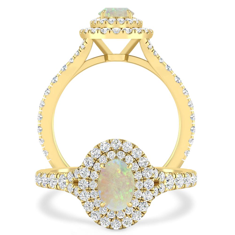 Yellow Gold - Opal