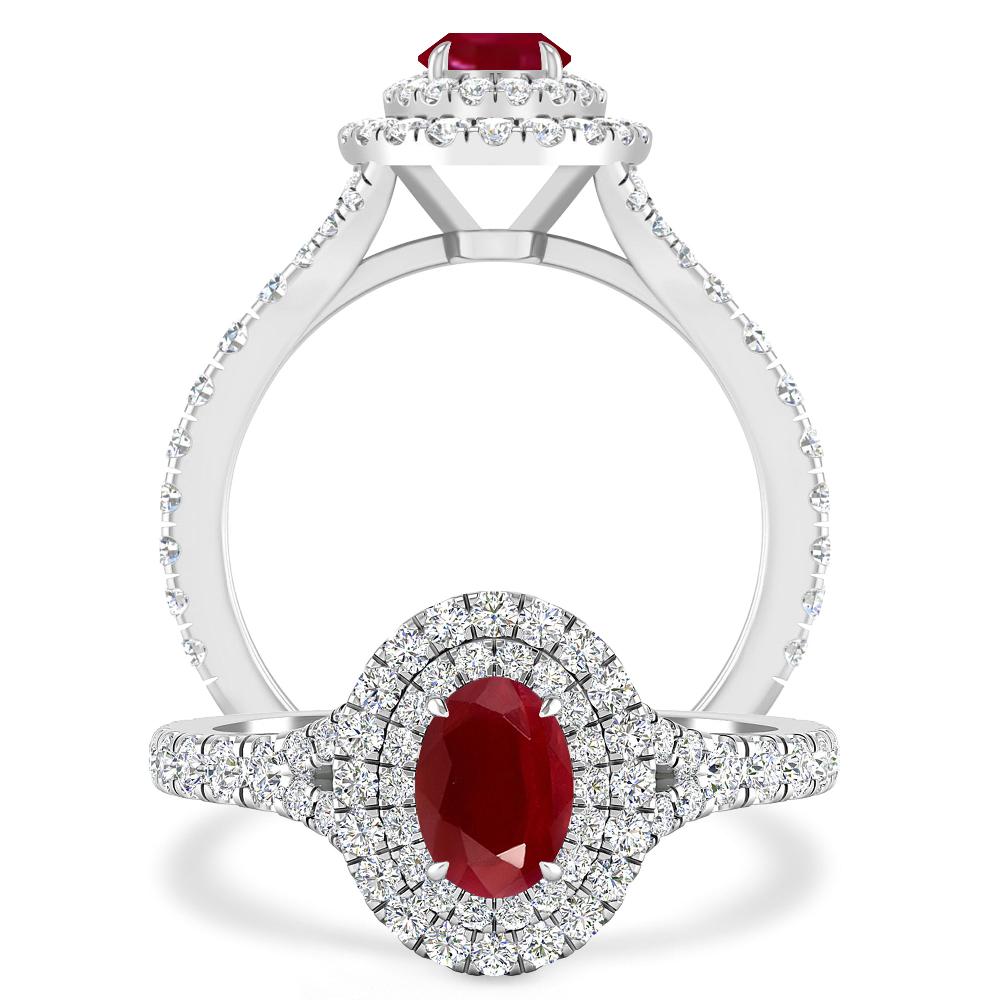 White Gold - Ruby