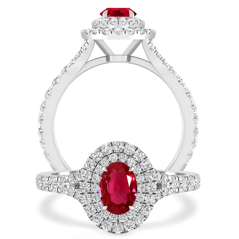 White Gold - Ruby