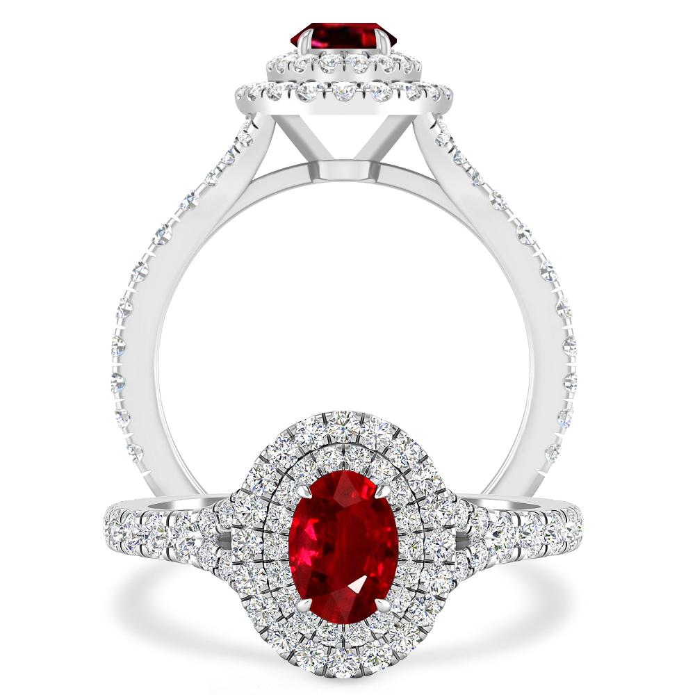 White Gold - Ruby