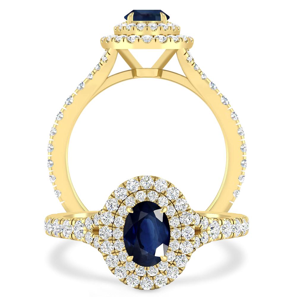 Yellow Gold - Sapphire