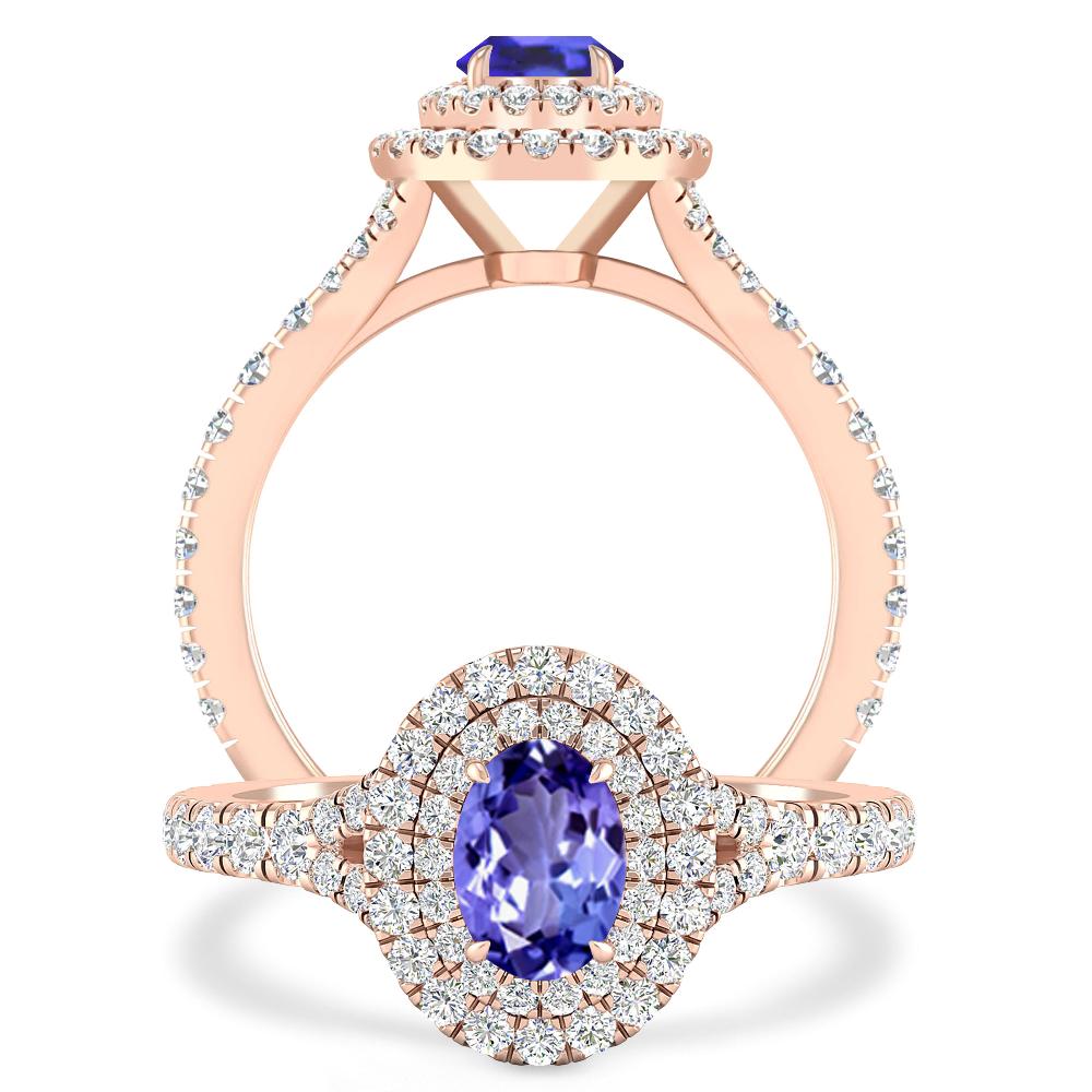 Rose Gold - Tanzanite