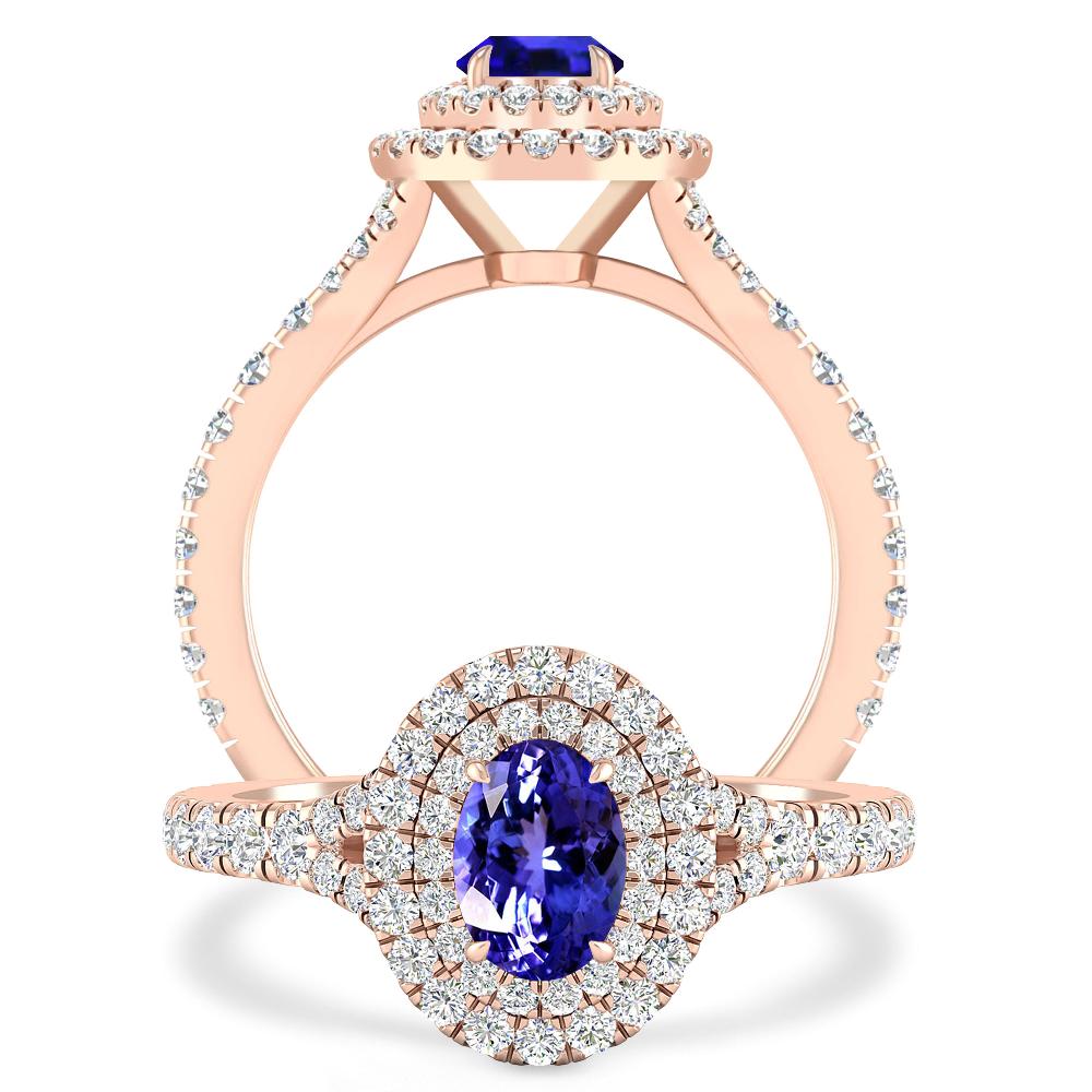 Rose Gold - Tanzanite