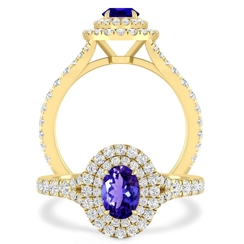 Yellow Gold - Tanzanite