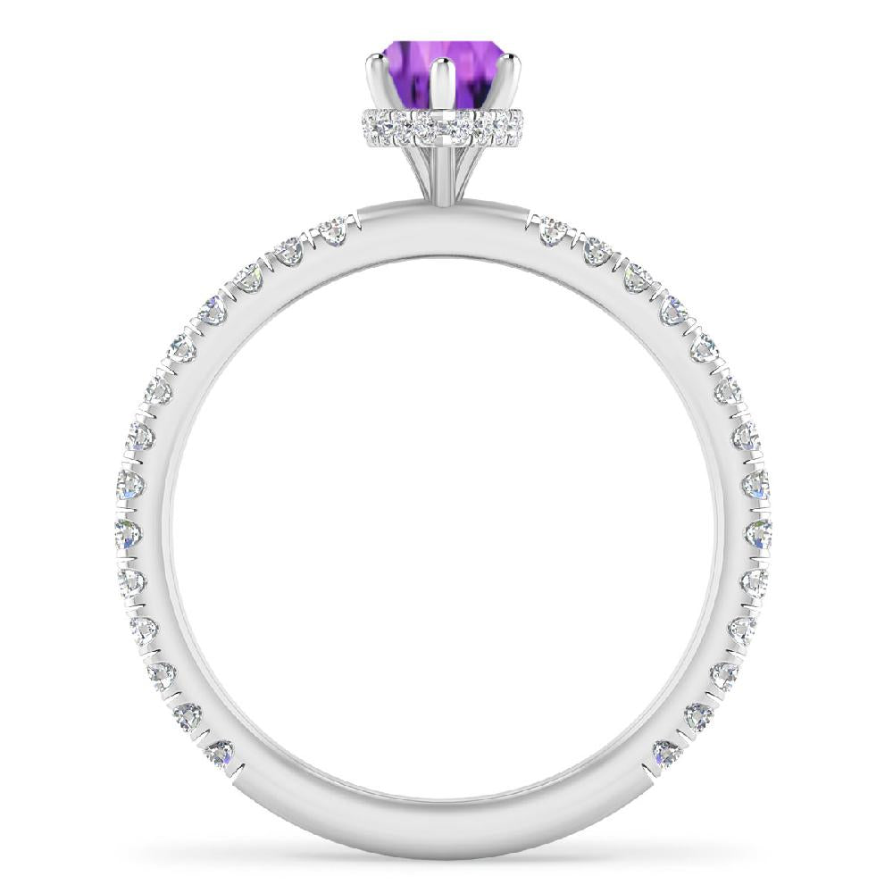 White Gold - Amethyst