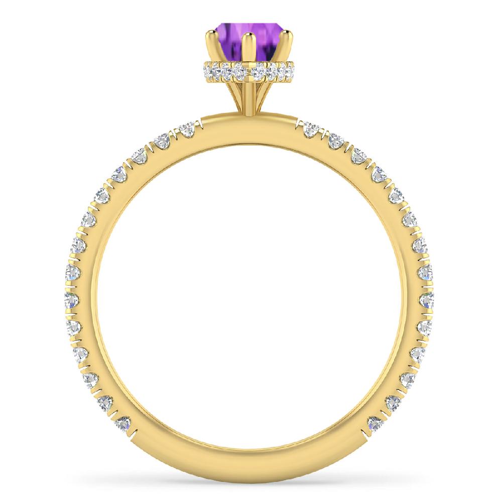 Yellow Gold - Amethyst