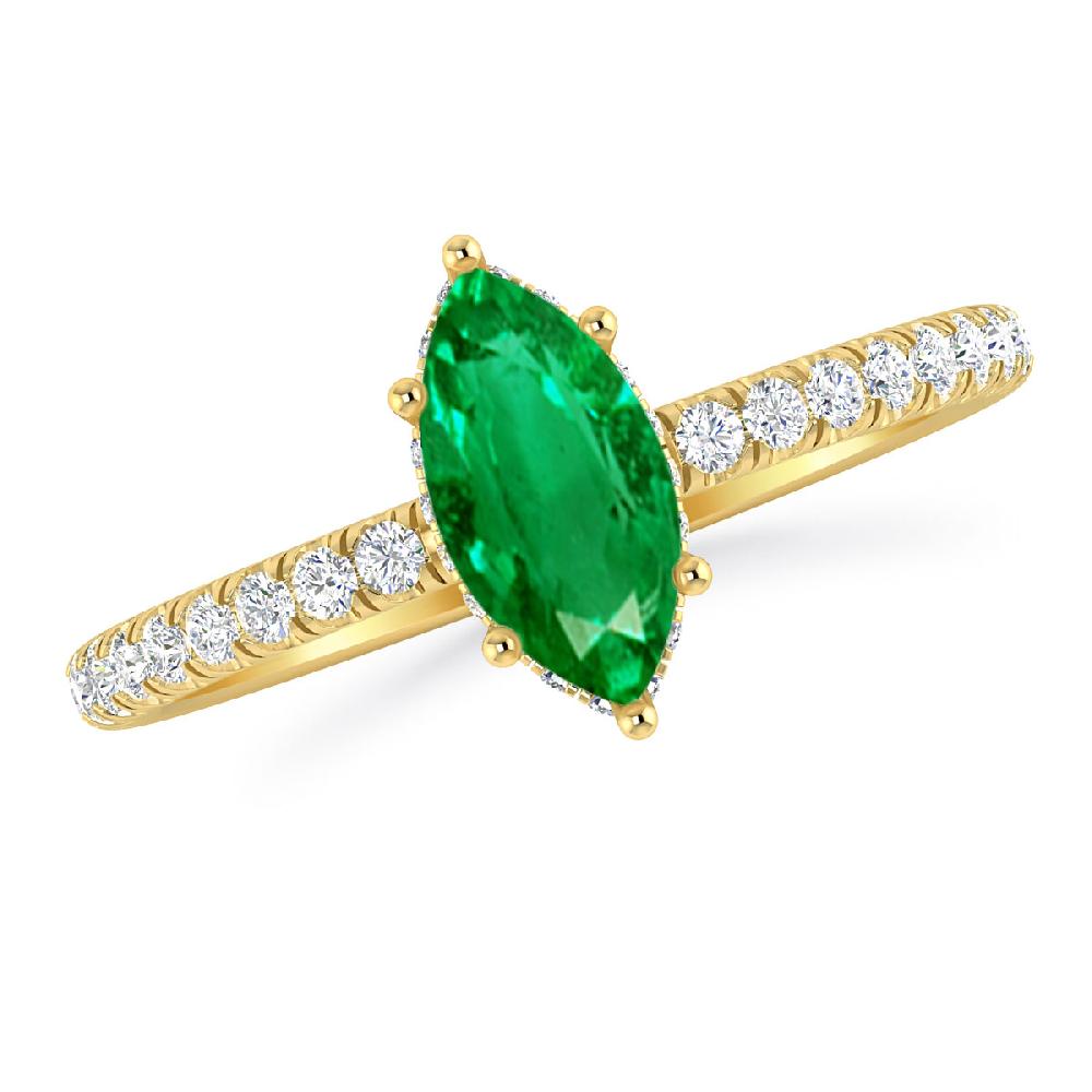Yellow Gold - Emerald