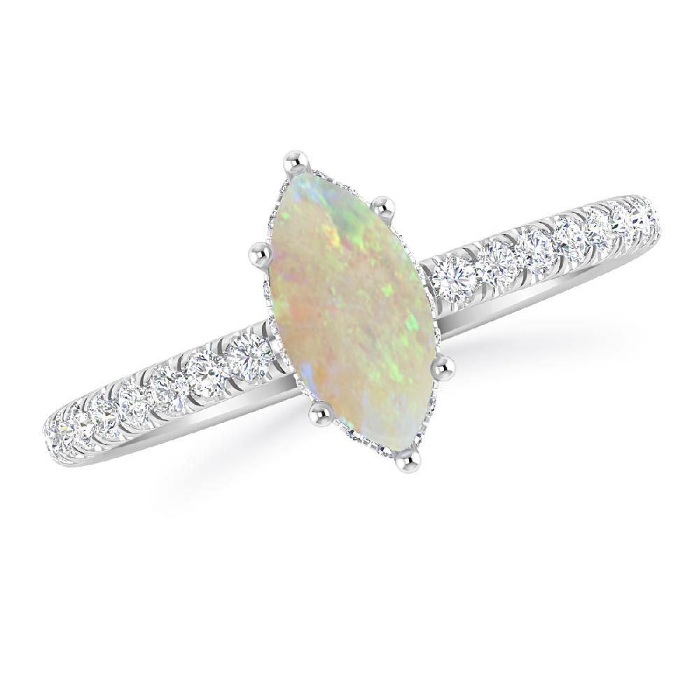 White Gold - Opal