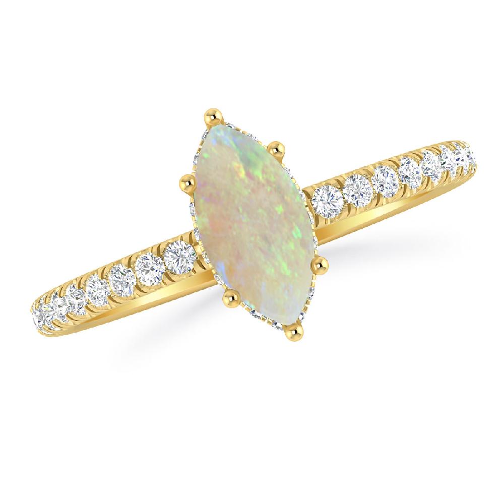 Yellow Gold - Opal