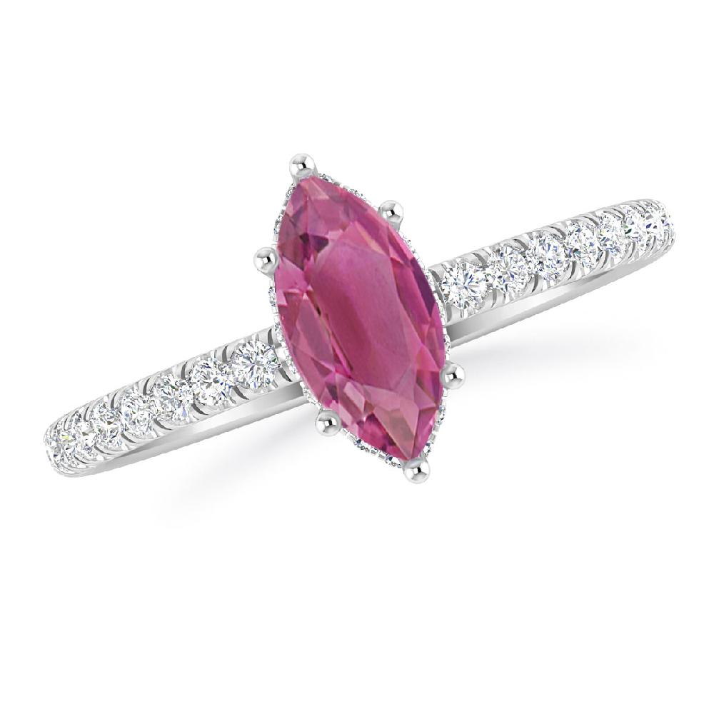 White Gold - Pink Tourmaline
